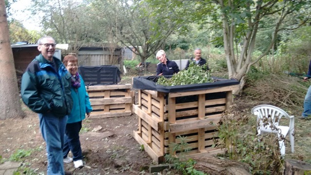 The idea of an Urban Garden with planting beds above the ground