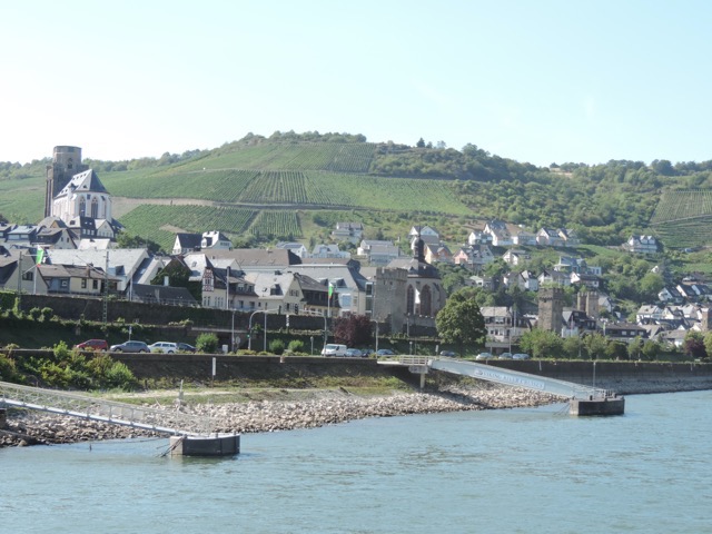 Bacharach on the Rhine, the vineyards have been there since Roman days