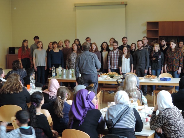 Harding Choir singing at INCA