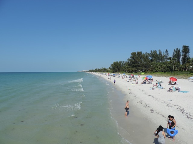 Naples, FL beach from the pier.