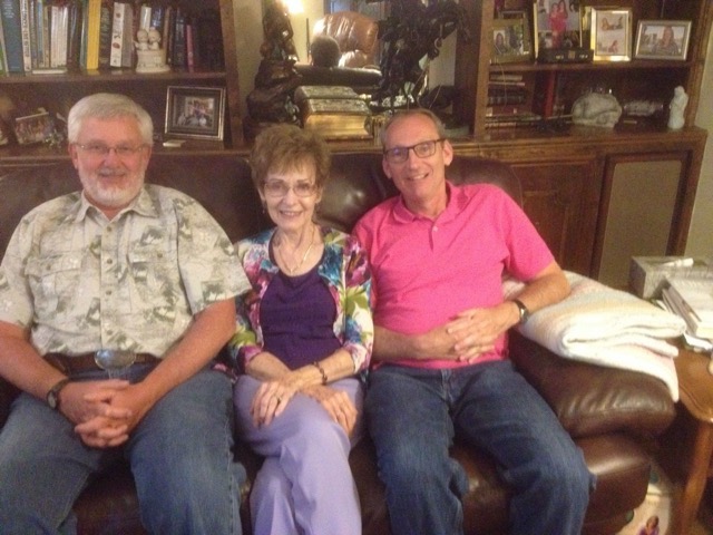 A visit with mom and big brothe