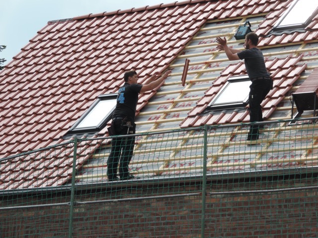 Throwing the tiles down the roof