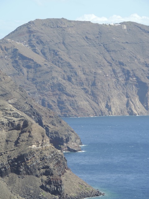 This view shows how high the cliffs are.