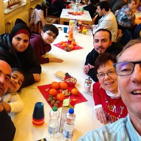 With our Syrians at the Christmas Party